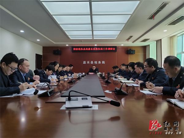县领导调研县税务局工作：365买球 世界杯买球官网高质量推进嘉禾税收现代化新征程(图1)