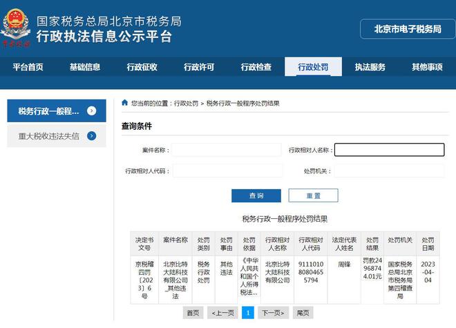 365买球 世界杯买球官网比特大陆被北京税务局罚款249687万(图1)