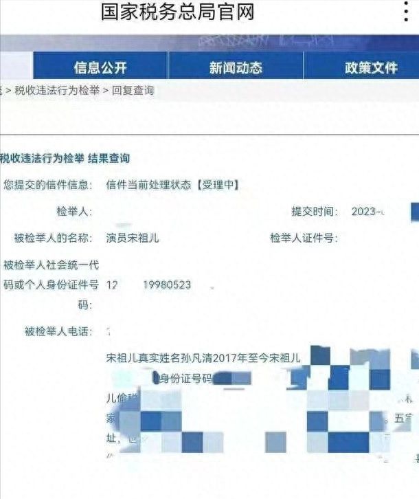 365买球 世界杯买球官网宋祖儿被举报偷漏税4500万？前经纪公司发声税务专管员也回应了(图2)